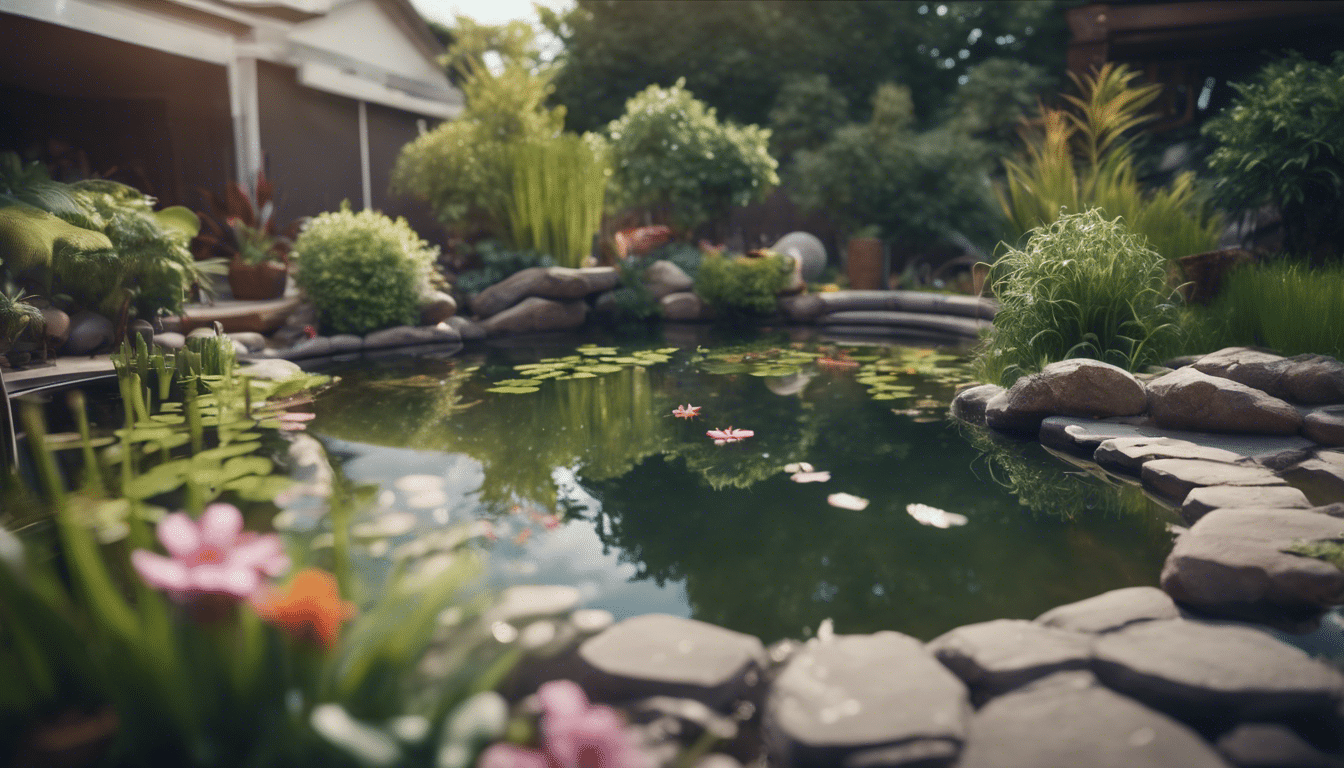 transforme seu jardim em um oásis aquático sereno, criando lagos com peixes no quintal. descubra a beleza e a tranquilidade de ter o seu próprio paraíso aquático em casa.