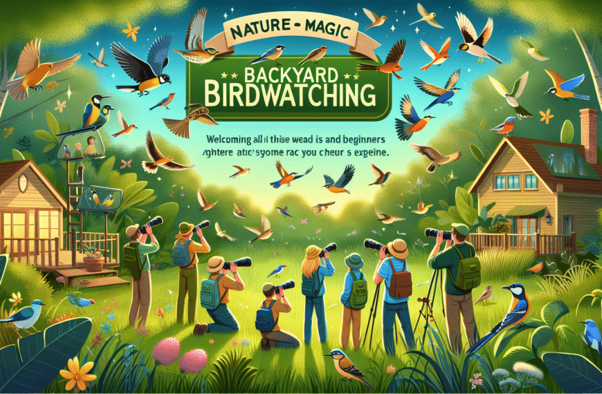 discover the magic of nature through backyard birdwatching and how beginners are finding life-changing experiences in this activity.