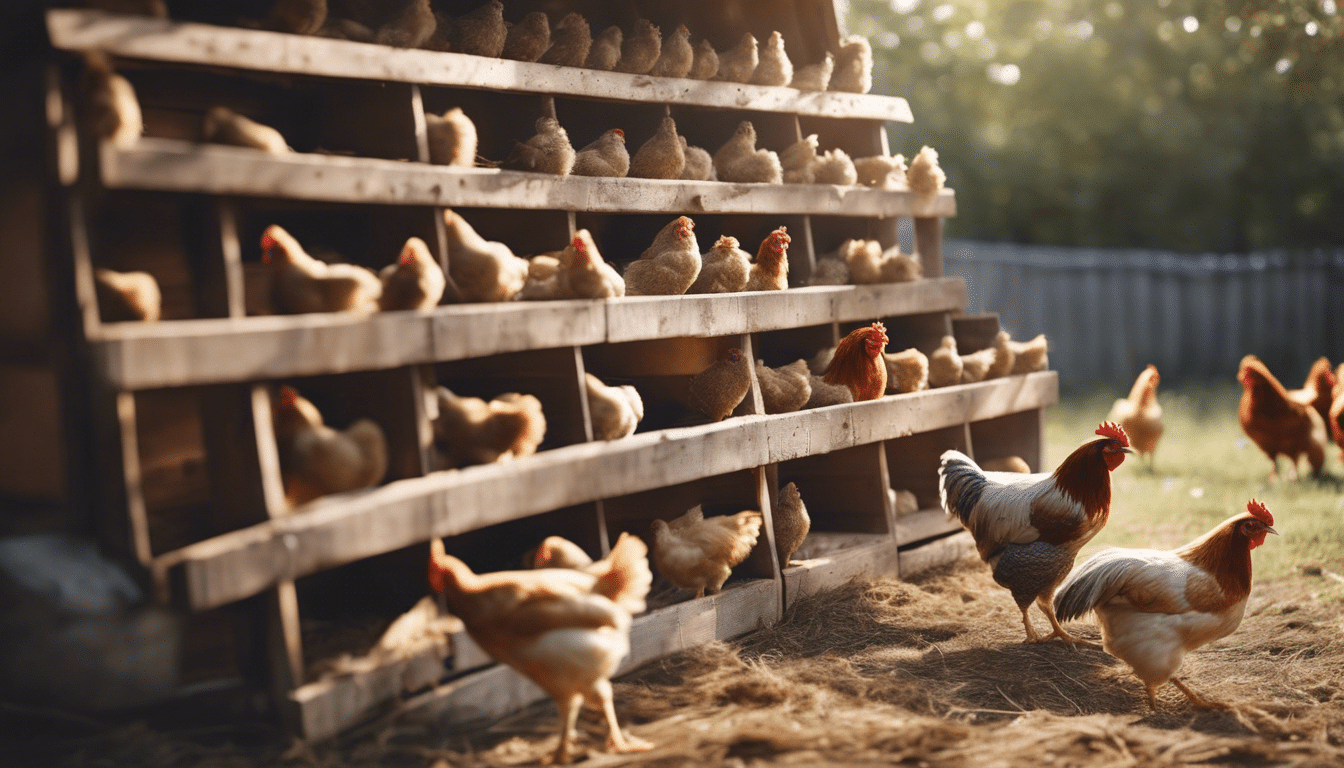 learn how to set up nesting boxes in your chicken coop for optimal egg production and happy hens with this comprehensive guide.