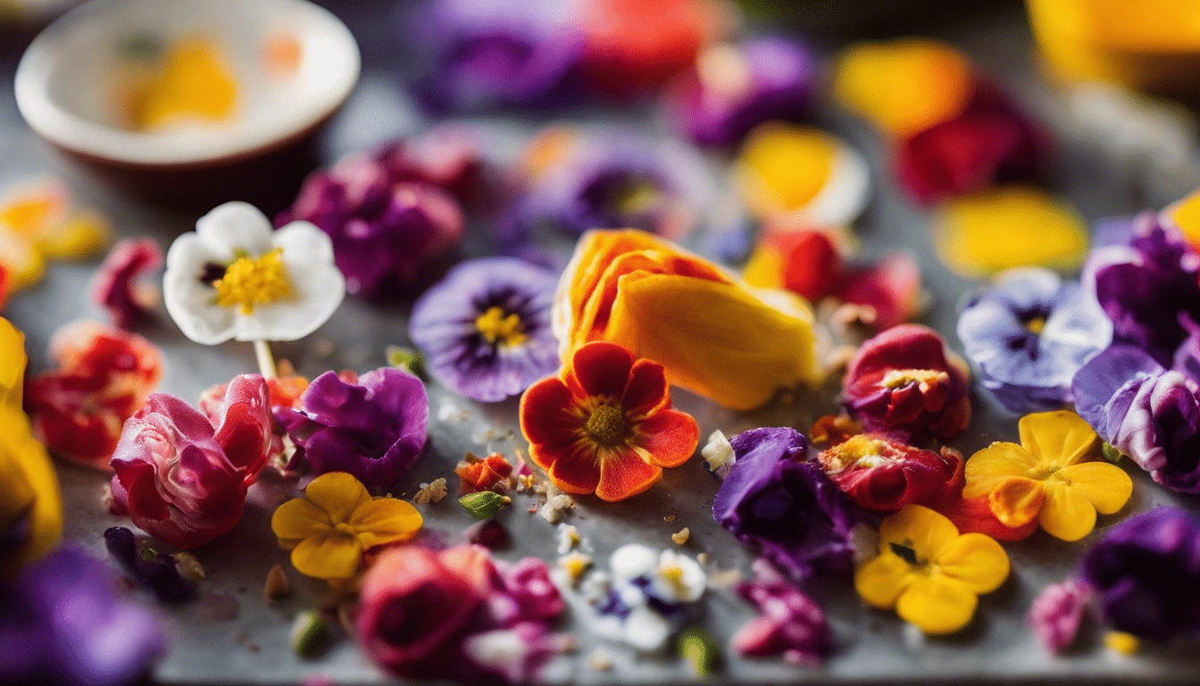 discover the art of incorporating colorful and flavorful edible flowers into your culinary creations to experience the joy of vibrant and tasty dishes.