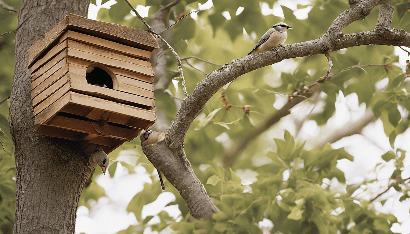 ontdek de beste locaties om nestkasten voor vogels in de achtertuin te plaatsen en een gastvrije habitat te creëren voor lokale vogelsoorten.