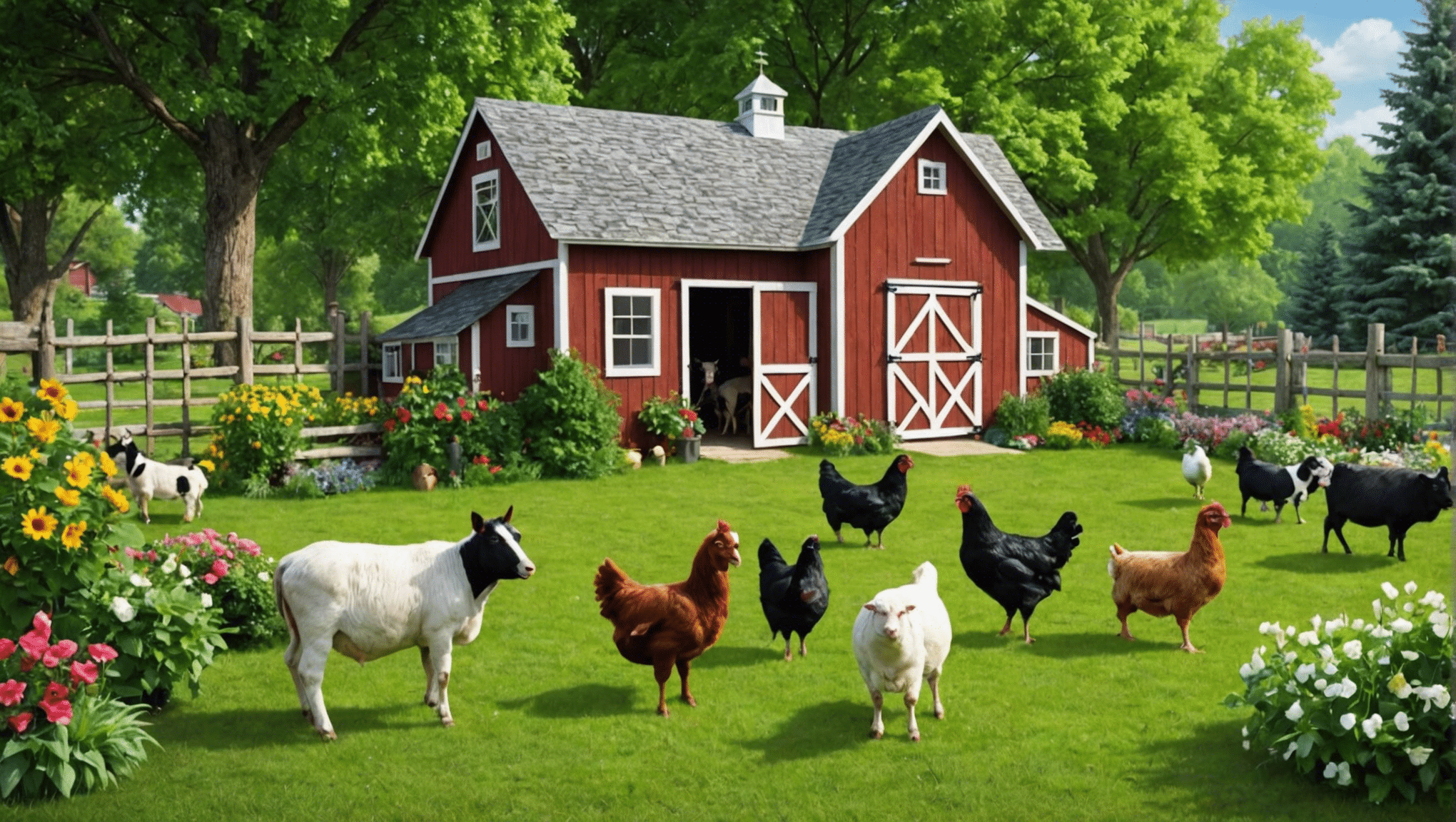Descubra los beneficios de tener animales de granja en el patio de su hogar y su familia. aprenda cómo criar, cuidar y disfrutar los animales de granja en su patio trasero.