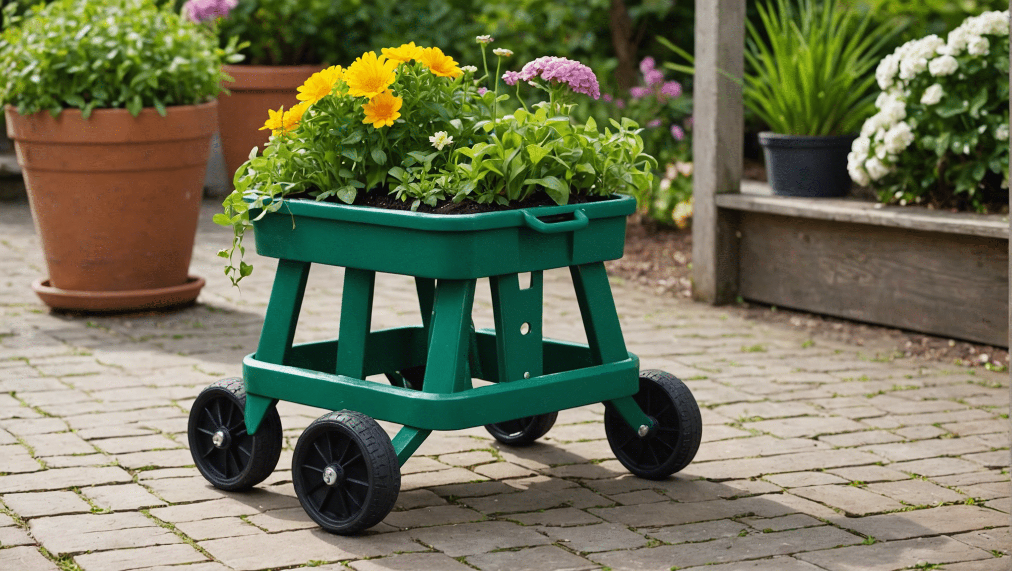 odkrijte prednosti vrtnih stolov s kolesi in ugotovite, ali so vredna naložba za vaše vrtnarske potrebe.
