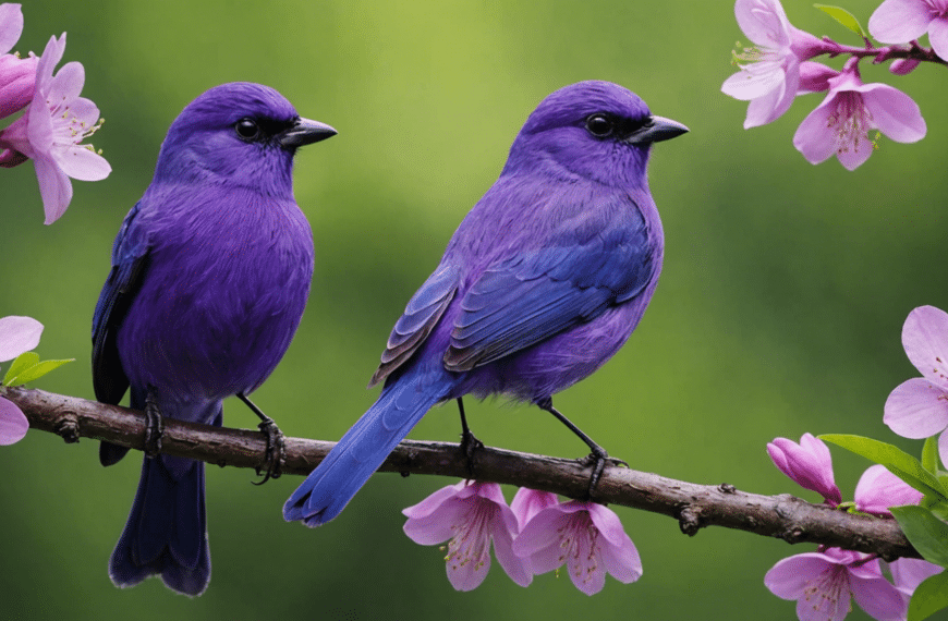 discover the rarity of purple birds and their uniqueness, with interesting facts and information.