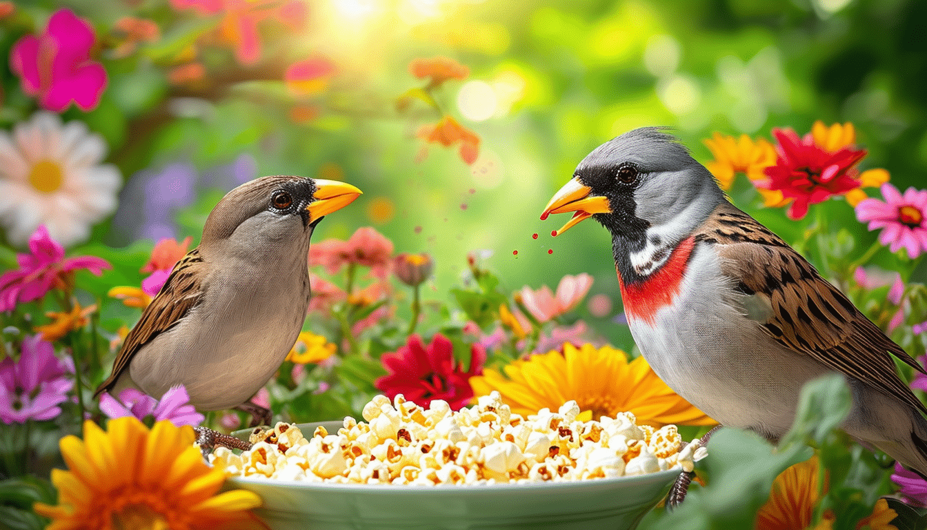 ta reda på om fåglar kan äta popcorn och utforska de potentiella riskerna och fördelarna med detta populära mellanmål för våra fjäderklädda vänner.