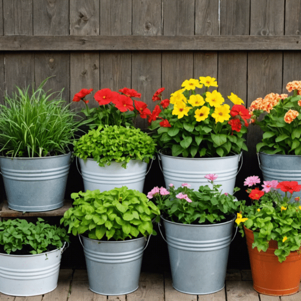 discover innovative and creative bucket gardening ideas for your next gardening project.