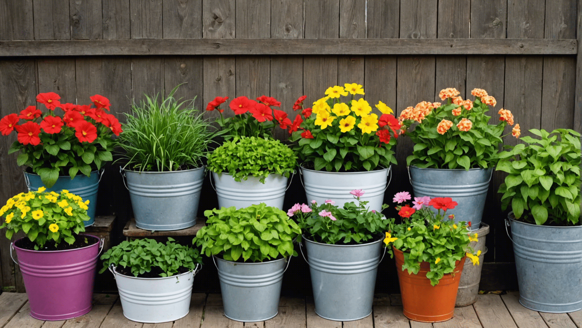 discover innovative and creative bucket gardening ideas for your next gardening project.